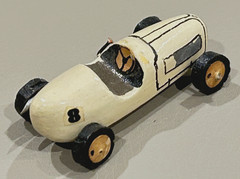 Vintage Custom Built Wood Midget Racer Model Indy 500 Marx Slush Race Stock Car