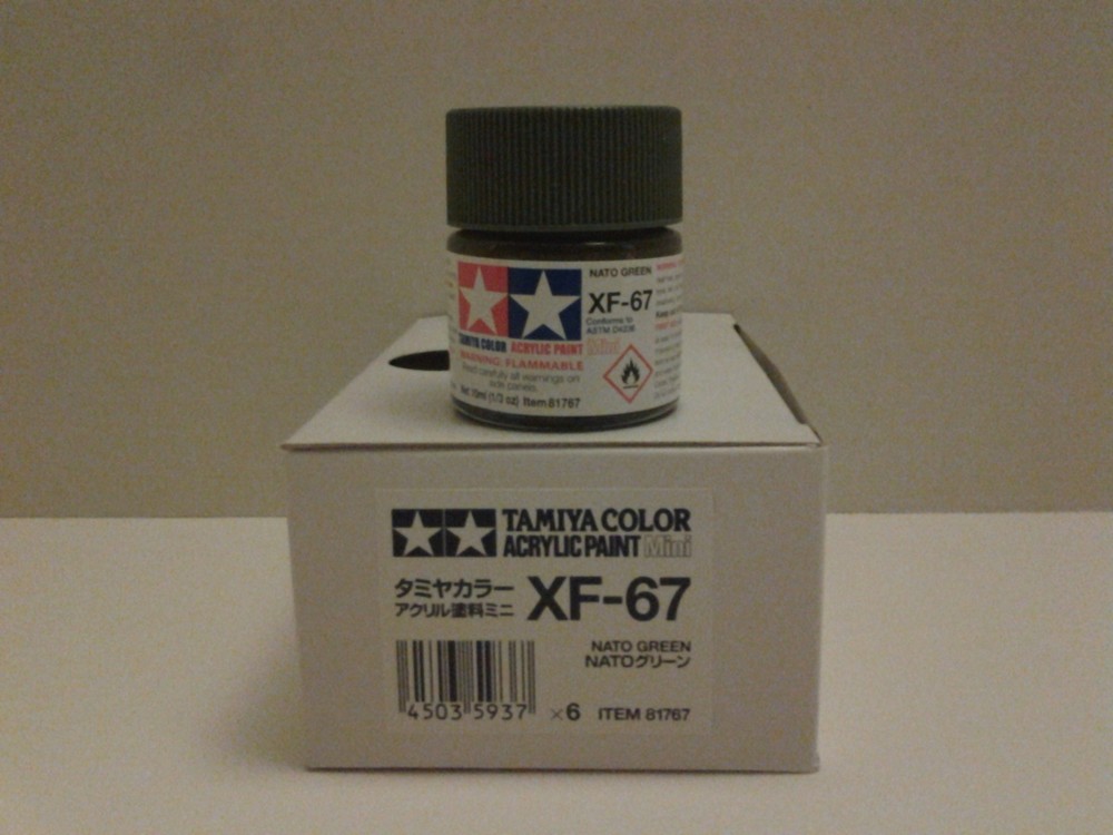 Tamiya Acrylic Paint.XF-67 NATO Green. 10ml Mini.