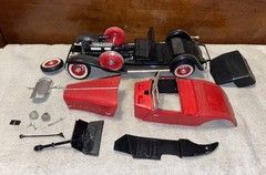 Vintage 1930’s Roadster Ready Built 1:25 Scale Plastic Car Model-Junkyard, Parts