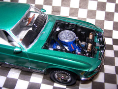 1/24 REVELL 1970 FORD MUSTANG MACH 1 BUILT MODEL CAR 351 CLEVELAND-VERY DETAILED