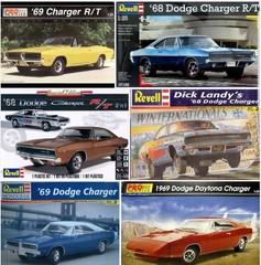 1969 Dodge Charger RADIATOR HOSES & HEATER HOSES for Revell 1:25 Model Kit 69