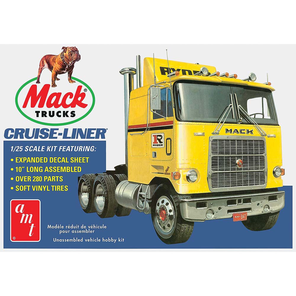 AMT 1/25 Mack Cruiseliner Semi Tractor AMT1062 Plastics Car/Truck 1/24 1/25