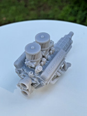 1 25 Scale Nitrous Chevrolet 283 Engine Custom Chevy V8 Small Block Motor