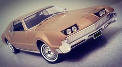 OLDS Oldsmobile Toronado Built Model Promo Classic Car Race Carousel Gold 442
