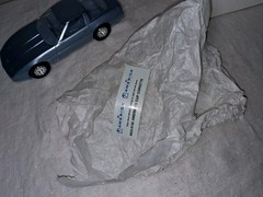 Vintage 1985 Corvette Dealer Promo Model Car 1/25 America’s Cup Sticker Lt. Blue