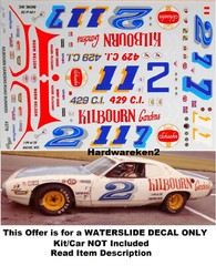 NASCAR DECAL # 2 SCHAEFER BEER 1973 PLYMOUTH BOBBY UNSER 1/25 POWERSLIDE