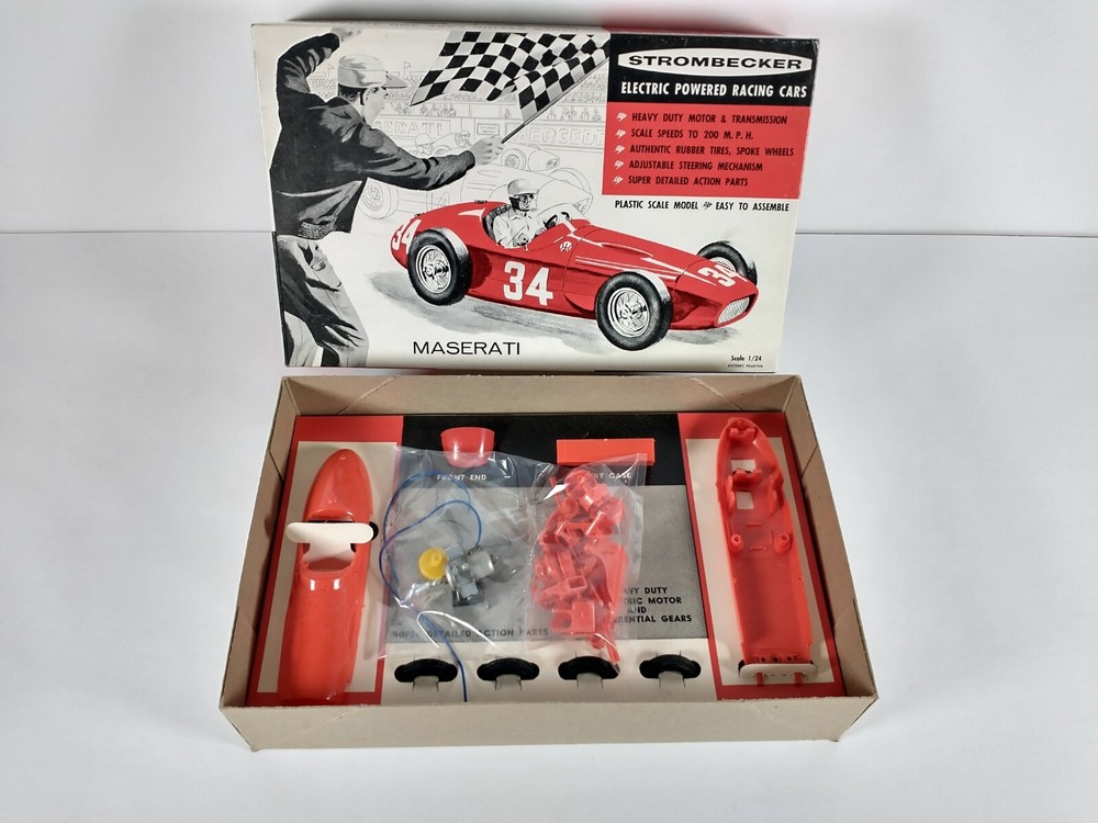 Maserati Electric Racing Car Strombecker 1:24 Model Kit # 8270