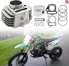 Anxingo 52.4mm Aluminum Cylinder Big Bore Kit with Piston Kit and Gaskets,