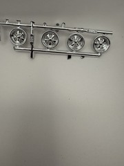 AMT 1142 Chevy Nova SS Pro Stocker Parts Kit Bash Chrome Outer Wheels #505 #504