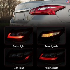 Huray Right Outer Tail Light Fit for Nissan Altima 2016-2018 RH Taillight Tail