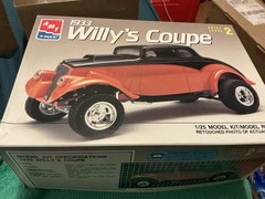 1 25 scale model parts 1933 Willys Coupe Engine Block,exhaust More Lot Only