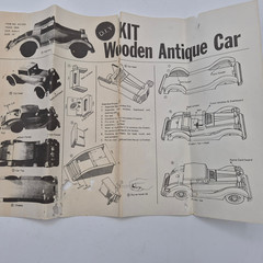 Vintage Wooden Antique Car Model Kit – 1935 Auburn – P/N 17673 – 15″ DIY Craft S