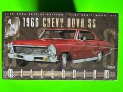 1966 CHEVROLET NOVA SS COUPE MODEL KIT AMT ERTL 1/25 SCALE MILLENIUM EDITION NEW
