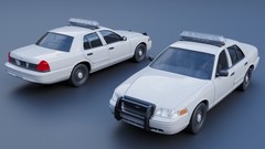 1/25 resin 3d printed CROWN VICTORIA 2010 police cruiser by Bezrodny