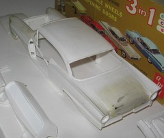AMT 1957 Ford HT ’60s Custom Partial Built Kit Survivor Parts Lot in #T157 Box