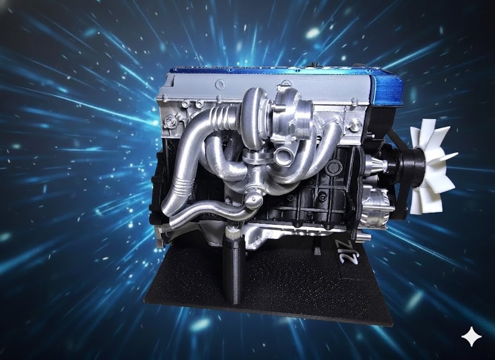 TOYOTA 2JZ Engine Model 3D Printed Vroom Vroom Model Vroom Vroom