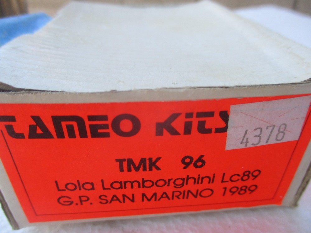 TAMEO TMK 96 Lola Lamborghini Lc89 GP San Marino 1989 1:43 kit more LISTED ITALY