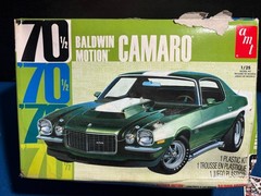 1/25 AMT 1970 1/2 CHEVROLET CAMARO BALDWIN MOTION MODEL CAR KIT OPEN READ BOX6/7