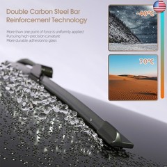 Compatible With Chevrolet Corvette 2005-2024 Front Windshield Wipers Water