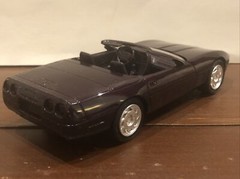 1992 Chevrolet Corvette Convertible Dealer Promo Car BLACK ROSE 1:25 AMT / ERTL