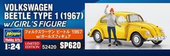 Hasegawa 1/24 VW Beetle 1967 w/Girls Figure Plastic Model SP620 (Car)