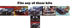 Polar Lights 1/25 1966 Batmobile Model Kit Parts Afterburner, Rocket Tube Mount+