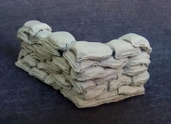 1/35 Diorama Sandbag Walls Trench Bunker Tank Military Scene Model Accessories