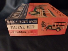 Vintage Hubley Metal Model Kit – Model A Station Wagon No. 4858 NEW OPEN BOX