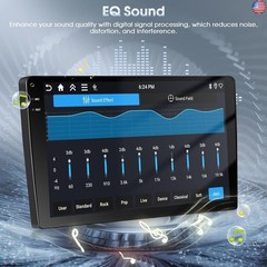 4G+128G Android 15 Motorsi 10 Inch Touch Screen Car Stereo, Wireless Carplay