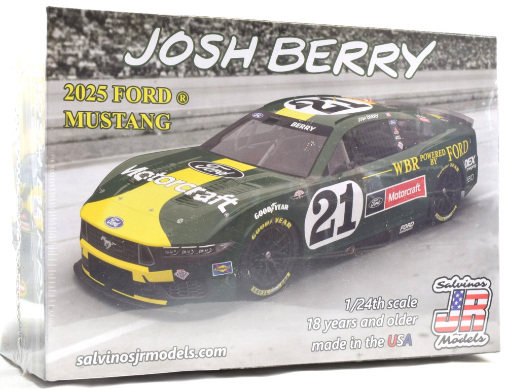 Salvinos JR Models “Motorcraft” Josh Berry 2025 Ford Mustang Nascar 1/24 Car Kit
