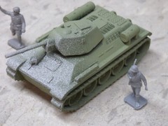 MIR / Roco Minitank Compatible WWII Russian T-34/76 & Airfix Soldiers Lot#7412B©