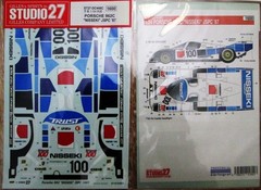 DECAL 1/24: S27DC448 1987 Nisseki Porsche 962C #100 JSPC
