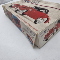 Monogram Cord 812 Convertible 1/24 Model Kit Unbuilt Vintage, UNSURE if complete