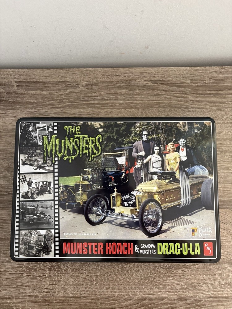 AMT AMT619 The Munsters Munster Koach 1:25 Drag-U-La Dragula Tin *SEALED INSIDE*