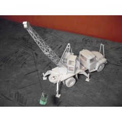 OREL 073 – 1/25 Paper model kit Civilian Cars Crane KS-2561D based on ZIL-130