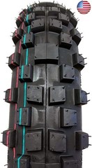 MMG Tire Set Knobby Tires Front 2.50-10 and Rear 2.75-10 with Inner Tubes TR4,