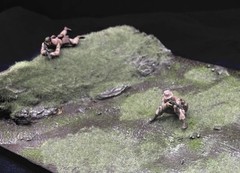 1/35 Scale Military Diorama Base Terrain Display Model Soldiers Figures Diecast