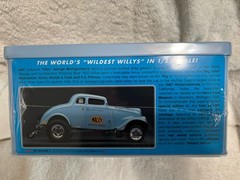 AMT 1513 1/25 1933 Willys Gasser Ohio George Model Kit Chrome Parts Tin Box
