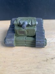 1/72 Modified Tank Painted Fantasy Wars Resin? Wood Die Cast 4”