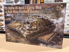 Border Model #BT-025 1/35 Pz.Kpfw.IV Ausf. J Early/Mid & Railway Flatbed Ommr