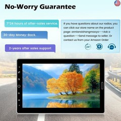 10.1 inch Single Din Touchscreen Radio 10 inch Car Stereo with Wireless Carplay