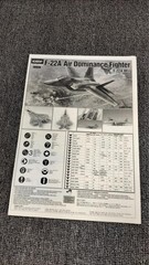 Academy 1/48 F 22A Raptor fighter jet Collectables 17+
