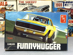 AMT 1969 CAMARO “FUNNY HUGGER” FUNNY CAR KIT#T344 MPC 1/25 ORIGINAL BOX ONLY..!!