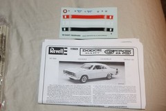 1995 Revell ’69 Dodge Dart GTS 1/25 Scale Plastic Model Kit #7603 NEW OPEN BOX