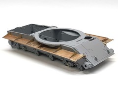 1:35 PE Detail Set Fender Shelves for scale model T 62 Zvezda