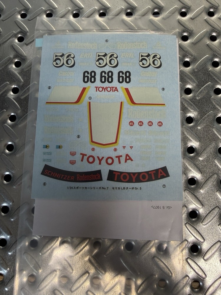 D23. Tamiya’s Decals 1/20 TOYOTA CELICA .By Cartograf. Item20072 from japan