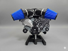 Ford Mustang Dark Horse V8 Model Engine FDM 3D Printed Vroom Vroom Vroom