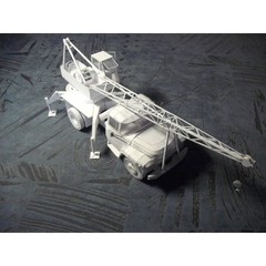 OREL 073 – 1/25 Paper model kit Civilian Cars Crane KS-2561D based on ZIL-130