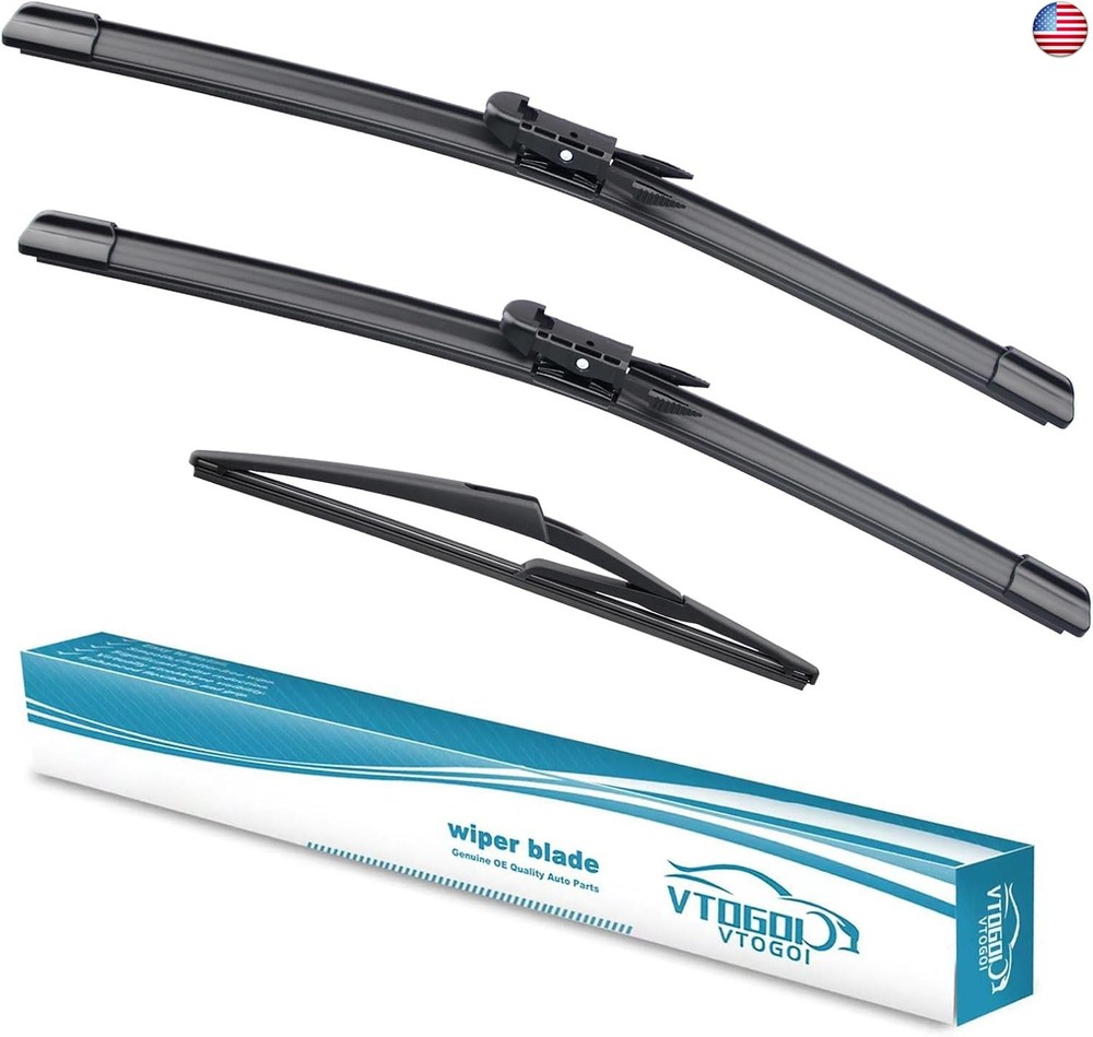 VTOGOI Wiper Blades With Rear Wiper Blades Set For Mini Cooper Countryman