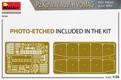 MiniArt 35305 1/35 Pz.Kpfw.IV Ausf. H Vomag. Mid Prod. (July 1943) Interior Kit